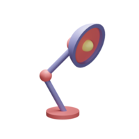 3D-Illustration Objektsymbol Studienlampe kann für Web, App, Infografik usw. verwendet werden png