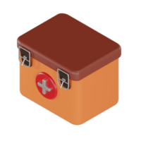 3d illustratie object pictogram gezondheidsbox png