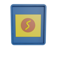 3D Illustration object icon fuse box png