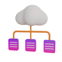 3d Illustration Object icon server Can be used for web, app, info graphic, etc png