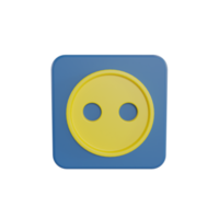 3D Illustration object icon socket png