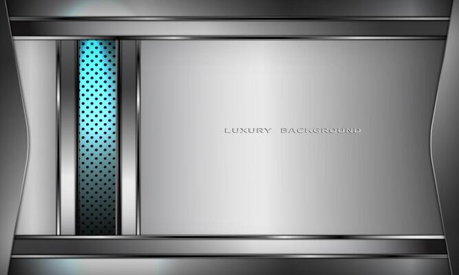 Luxury silver background with modern elements layout decoration