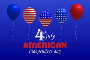 american independence day background, free vector