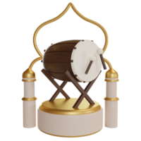 3d Illustration Object ramadan podium Can be used for web, app, info graphic, etc png