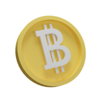 3d Illustration Object icon bit coin Can be used for web, app, info graphic, etc png