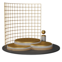 3D-Illustrationsobjekt Podium kann für Web, App, Infografik usw. verwendet werden png