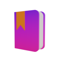 3d Illustration Object icon book Can be used for web, app, info graphic, etc png