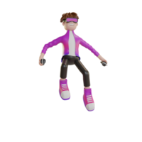 metaverso de personagem de objeto de ilustração 3D png