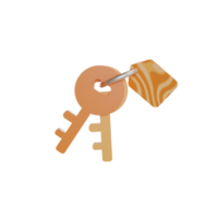 3d Illustration Object icon keys png