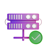 3d Illustration Object icon server png