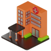 3d Illustration Object Icon building png