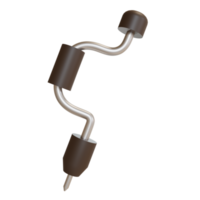 Broca manual de ícone de objeto de ilustração 3D pode ser usada para web, aplicativo, gráfico de informações, etc. png