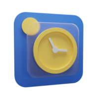 3d Illustration Object Icon time Can be used for web, app, info graphic, etc png