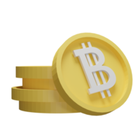 3d Illustration Object icon bit coin Can be used for web, app, info graphic, etc png