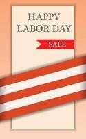 Labor happy day sale concept background, realistic style vector