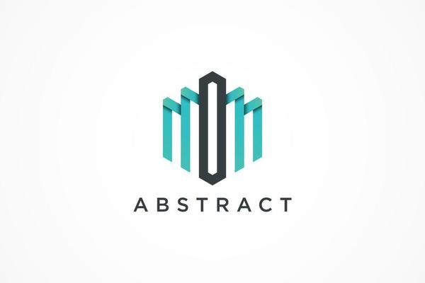 abstract hexagonal logo