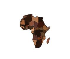 Africa Map logo template, African Logo designs concept vector illustration, All Races