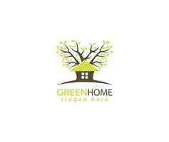 Green house home logo