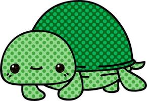 quirky comic book style cartoon turtle vector