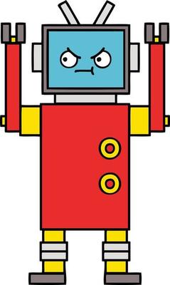 cute cartoon robot