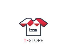 T-shirt Store logo design vector