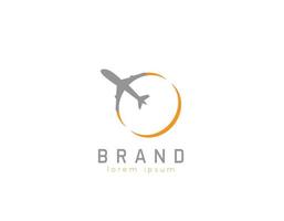 Plane design logo vector