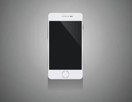 Mobile smartphones mock-up in white colors