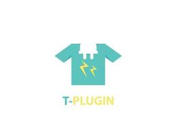 Plug in t-shirt logo design
