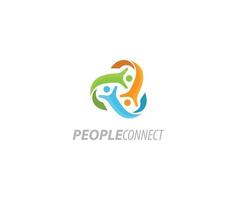 people connect logo vector