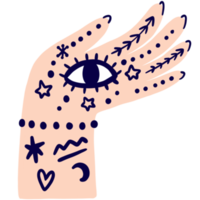 Astroloqy eye and star clipart. png