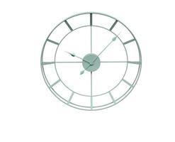 wall clock 3d render illustration with background photo