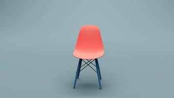 3d render stool on Botticelli color background photo