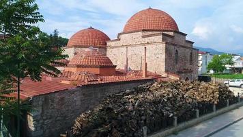 bain pouf. bain historique de la période ottomane. ville d'iznik en turquie. video