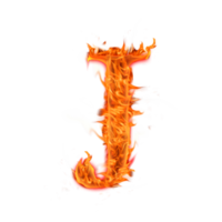 design de ícone de letras do alfabeto de fogo maiúsculo j png