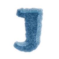 diseño de icono de letras del alfabeto de hielo j mayúscula png