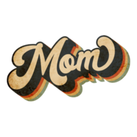 mamma lettering design vintage png