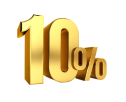 10 percent off. On sale. Great deal. ten percent. 3D text png