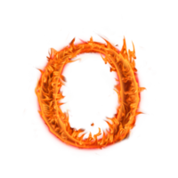 design de ícone de letras do alfabeto maiúsculo o fogo png