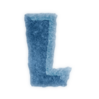 diseño de icono de letras del alfabeto de hielo l mayúscula png
