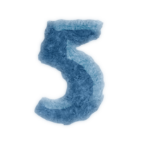 Number 5 ice Number five icon design png