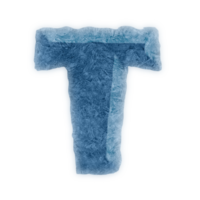 diseño de icono de letras del alfabeto de hielo t mayúscula png