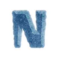 Diseño de icono de letras del alfabeto de hielo de capital n png