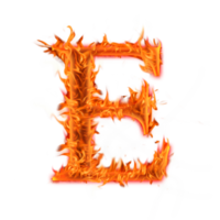 capital E Fire Alphabet Letters icon design png