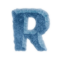 diseño de icono de letras del alfabeto de hielo de capital r