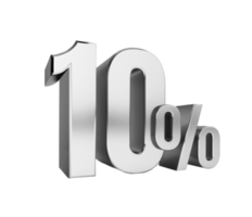 10, percent off. On sale. Great deal. ten percent. 3D text png