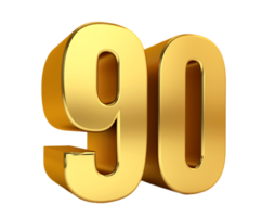 quatre-vingt-dix, nombre d'or 90, anniversaire, anniversaire, prix png