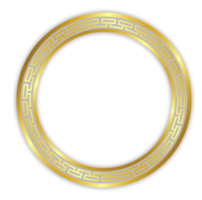 Chinese Style Round Frame Design png