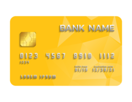 sfondo trasparente della carta di credito png