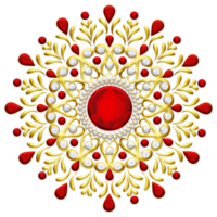 färgglada mandala gradient cirkel png