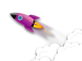 Start einer Weltraumrakete png